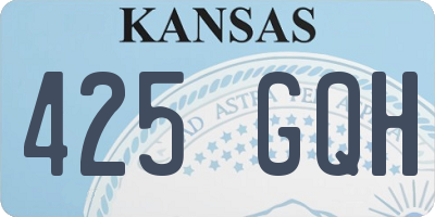 KS license plate 425GQH