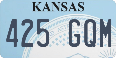 KS license plate 425GQM