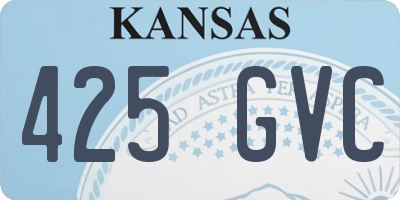 KS license plate 425GVC