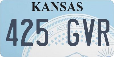 KS license plate 425GVR