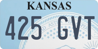 KS license plate 425GVT