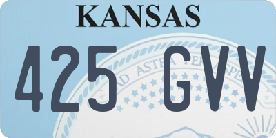 KS license plate 425GVV