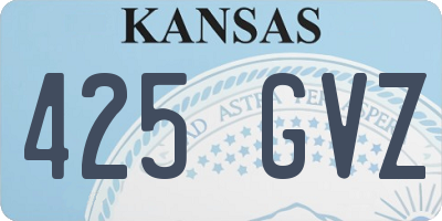 KS license plate 425GVZ