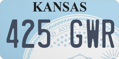 KS license plate 425GWR