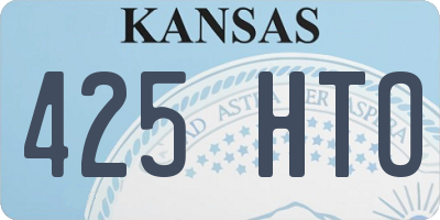KS license plate 425HTO