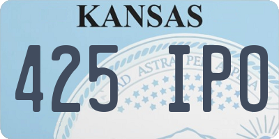 KS license plate 425IPO
