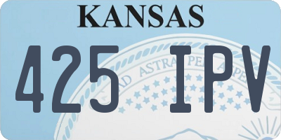 KS license plate 425IPV