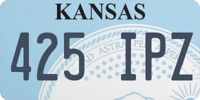 KS license plate 425IPZ