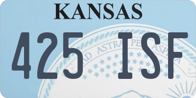 KS license plate 425ISF