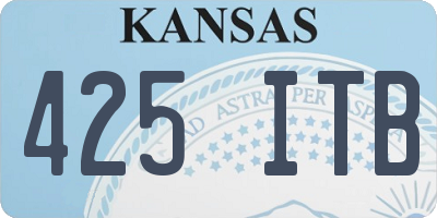 KS license plate 425ITB
