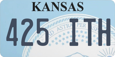 KS license plate 425ITH