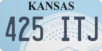 KS license plate 425ITJ