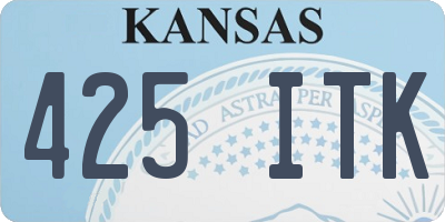 KS license plate 425ITK