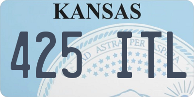 KS license plate 425ITL