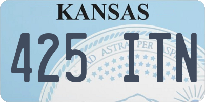KS license plate 425ITN