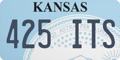 KS license plate 425ITS