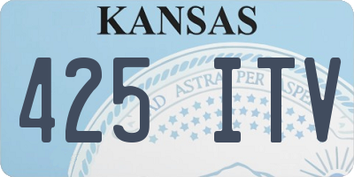 KS license plate 425ITV