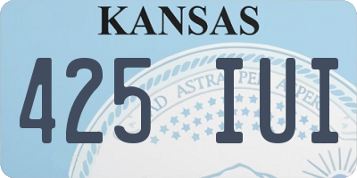 KS license plate 425IUI