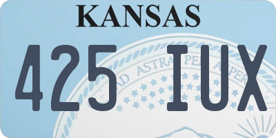 KS license plate 425IUX