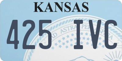 KS license plate 425IVC