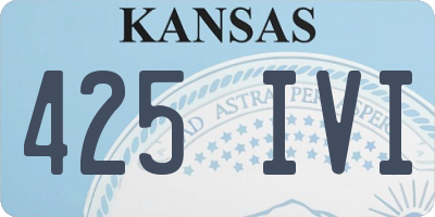 KS license plate 425IVI