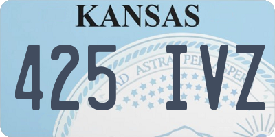 KS license plate 425IVZ