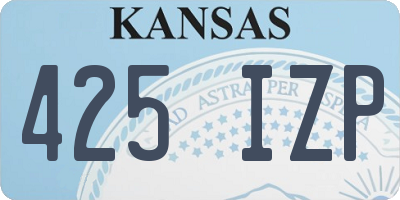 KS license plate 425IZP