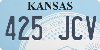 KS license plate 425JCV