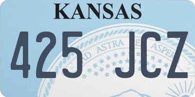 KS license plate 425JCZ