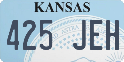 KS license plate 425JEH