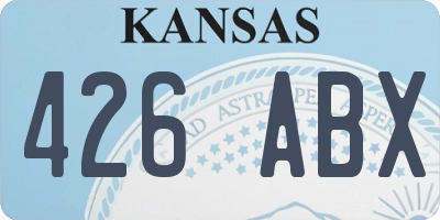 KS license plate 426ABX
