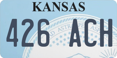 KS license plate 426ACH