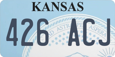 KS license plate 426ACJ