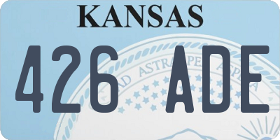 KS license plate 426ADE