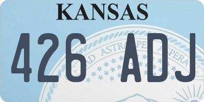 KS license plate 426ADJ