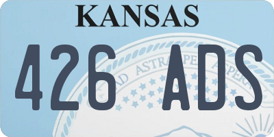 KS license plate 426ADS