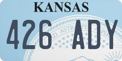 KS license plate 426ADY