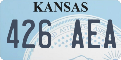 KS license plate 426AEA