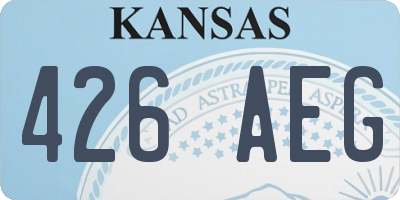 KS license plate 426AEG