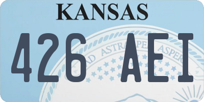 KS license plate 426AEI