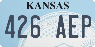 KS license plate 426AEP