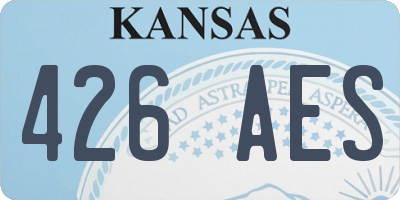 KS license plate 426AES