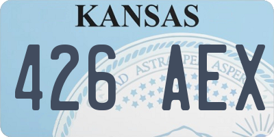 KS license plate 426AEX