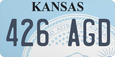 KS license plate 426AGD