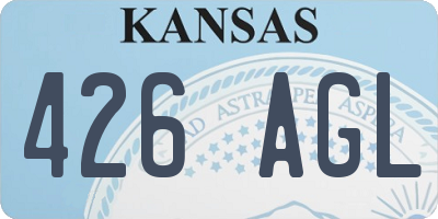 KS license plate 426AGL