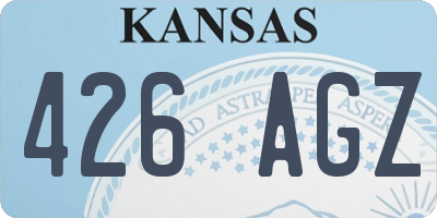 KS license plate 426AGZ