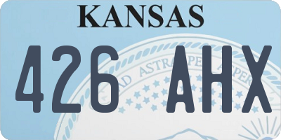 KS license plate 426AHX