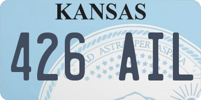 KS license plate 426AIL