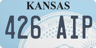 KS license plate 426AIP