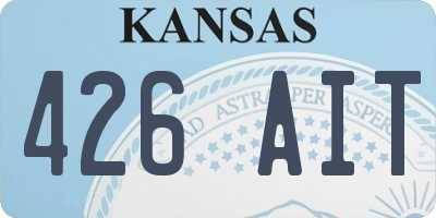 KS license plate 426AIT